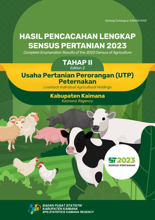 Hasil Pencacahan Lengkap Sensus Pertanian 2023 - Tahap II: Usaha Pertanian Perorangan (UTP) Peternakan Kabupaten Kaimana