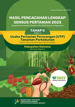 Hasil Pencacahan Lengkap Sensus Pertanian 2023 - Tahap II Usaha Pertanian Perorangan (UTP) Perkebunan Kabupaten Kaimana